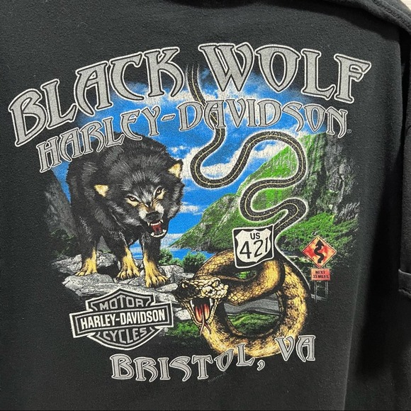 HarleyDavidson Shirts Harleydavidson Bristol Va The Black Wolf